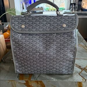 SAINT LEGERS Goyard Gray Patterned Men's Bag,